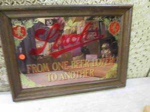 (RMC) Vintage Framed Strohs Beer M...