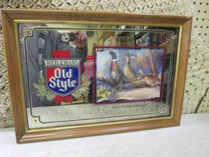 (RMC) Vintage Framed Old Style Beer...