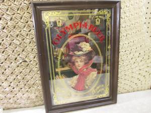 (RMC) Vintage Framed Olympia Beer M...