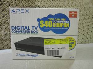 (F-0) Apex Digital TV Converter Box...
