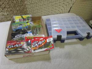 (D-3) Assorted Fishing Worm Baits a...