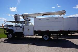 1998 GMC C7500 Boom Truck With Hydraulic Dump Chipper Box