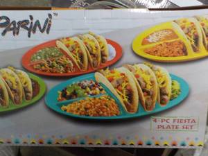 Parini new 4 pc Fiesta Plate Set...