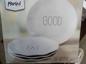 Parini new 4 pc Ceramic 10 Plate S...