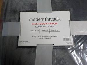 Modern Threads New Grey Silk Touch ...