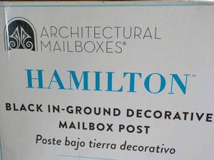 Hamilton Mailbox Post...