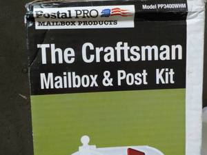 The Craftsman Mailbox and Post Kit...