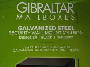 Gibraltar Wall mount Mailbox...