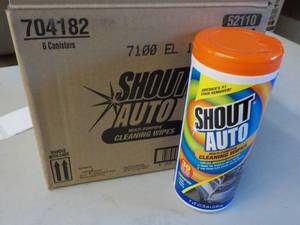 Box of 6 Canisters Shout Auto Clean...