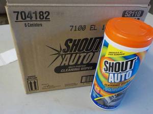 Box of 6 Canisters Shout Auto Clean...