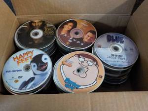 300 or So DVDs, CDs, Audio Books an...
