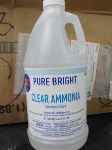 8 - 64 oz Bottles Clear Ammonia...