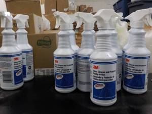 9 - qt Bottles 3M Glass Cleaner and...