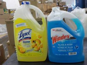 1.25 gallon Lysol and 1 Gallon Wind...
