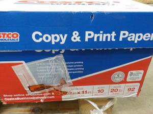 Box of Costco 8 12 x 11 Copy Paper...