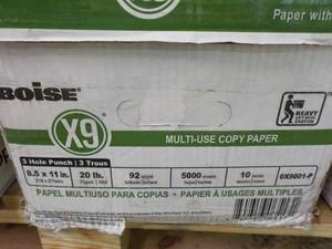 Boise 8 12 x 11 Copy Paper 5000 Sh...