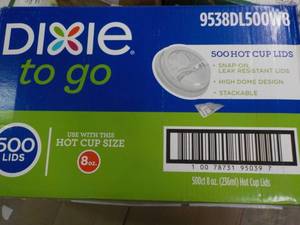 Dixie Togo Hot Cup Lids 500 total...