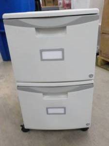 Storex File Stacking Cabinet on Whe...