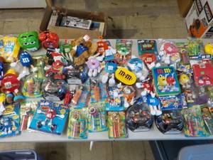 large amount of M&M collectibles in...