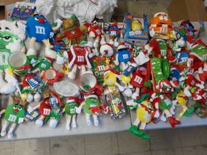Large M & M Xmas Lot in a Covered T...