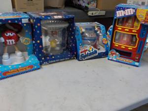 4 M & M Candy Dispensers...
