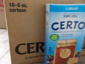 2 - 16 oz Ctns Certo Liquid Pectin...