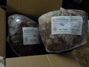2 Frozen Fully Cooked Beep top Roun...
