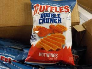 case of 64 Bags Double Crunch Hot W...