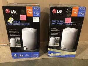 lot 3 image: Lot of 2 LG Portable Air Conditioners open box customer Returns see pictures