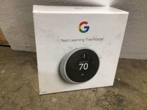 lot 15 image: Google Nest Thermostat open box not see pictures