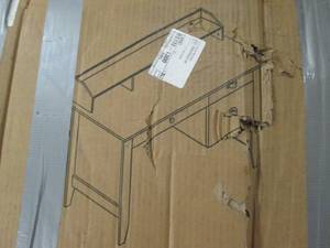 executive desk with charging hub an...