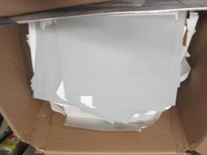 box of paper and file folders ...