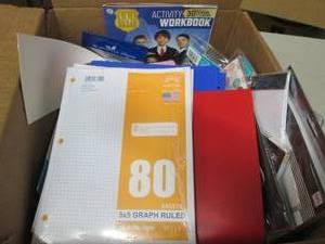box of school misc ...