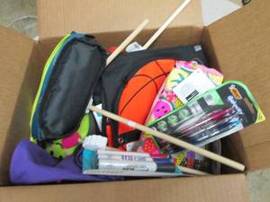 box of school misc ...