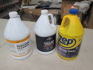 31 gallon bottles of cleaner ...