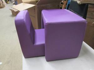 kids chair and desk purple ...