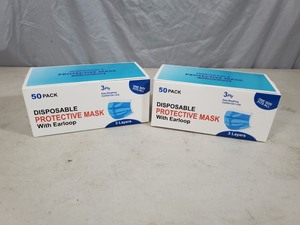 lot 19 image: 100 New Disposable Masks