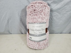 lot 29 image: New Lazy Mondays Teddy Sherpa Throw