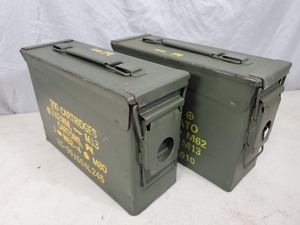 lot 43 image: Pair of 30 Cal. US Military Ammo Cans