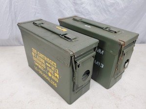 lot 112 image: Pair of 30 Cal. US Military Ammo Cans
