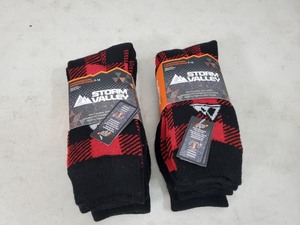 lot 61 image: 2 New Packs of Storm Valley Mens Thermal Boot Socks