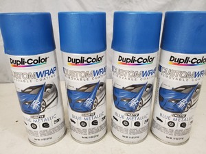 lot 66 image: 4 New Cans Custom Wrap  Plasti Dip Removable Paint
