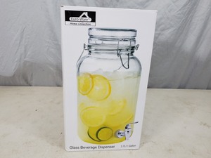 lot 74 image: New Glass Beverage Dispenser