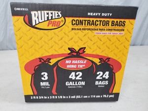 lot 93 image: New Box of Heavy Duty Contractor Bags