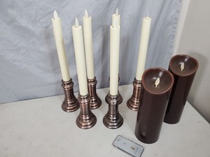 lot 130 image: 8 Luminara Flameless Candles
