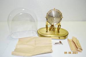 WOW Vintage&nbspKundo 400 Day Anniversary Clock - Kieninger &amp Obergfell - Consigner Says This Has Worked In The Past &amp Includes Paperwork &amp Key
