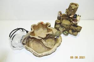 Indoor Waterfall Fountain Nature Scene With Ducks - Untested&nbsp