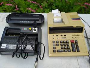 Paper Shredder, Telling Machine, and Battery Charger
