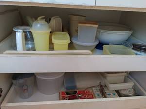 Collection Of Tupperware And Plastic Ware