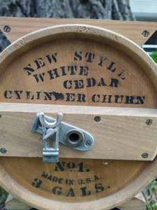 New Style White Cedar Cylinder Churn